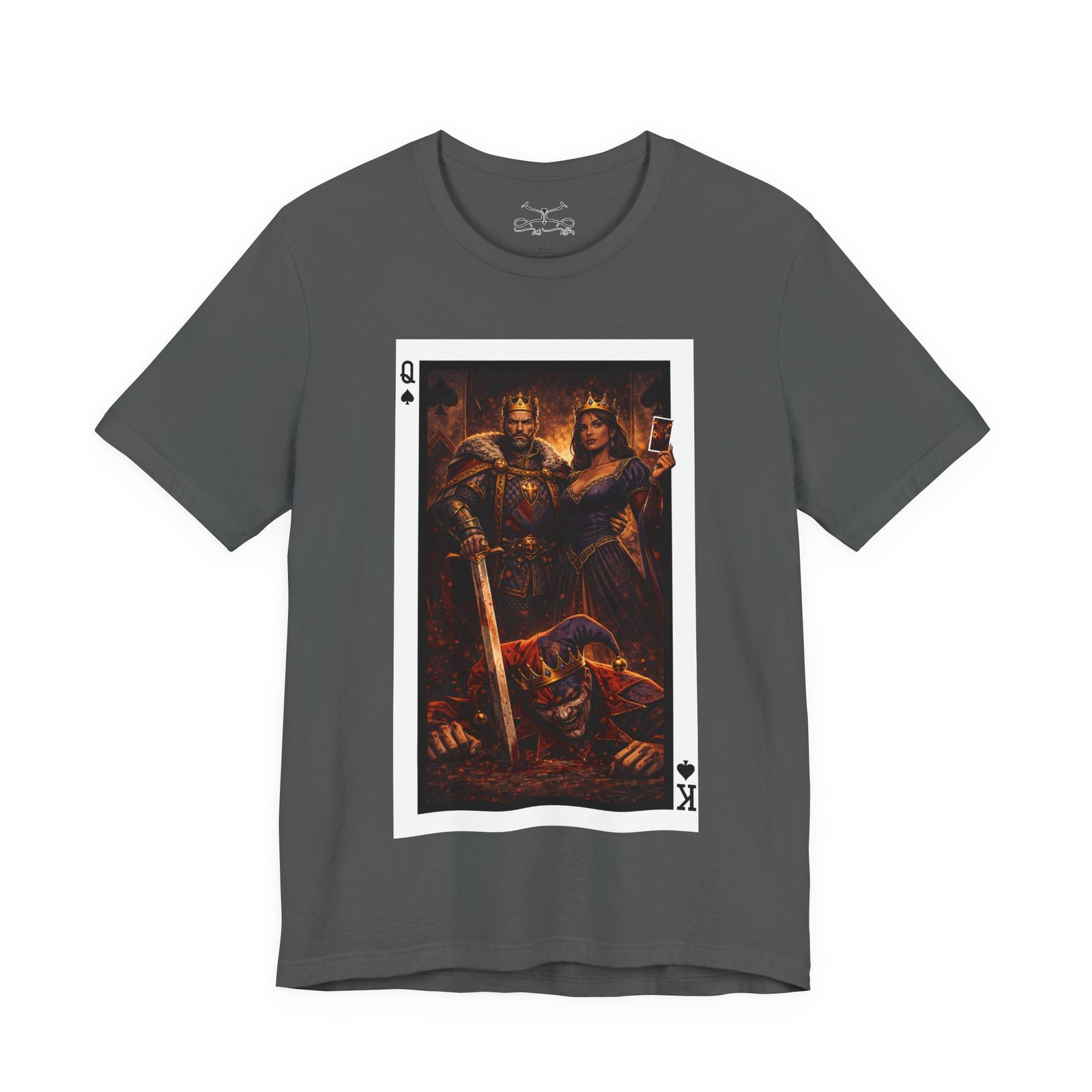 Man Down – King & Queen of Spades T-Shirt - Image 29