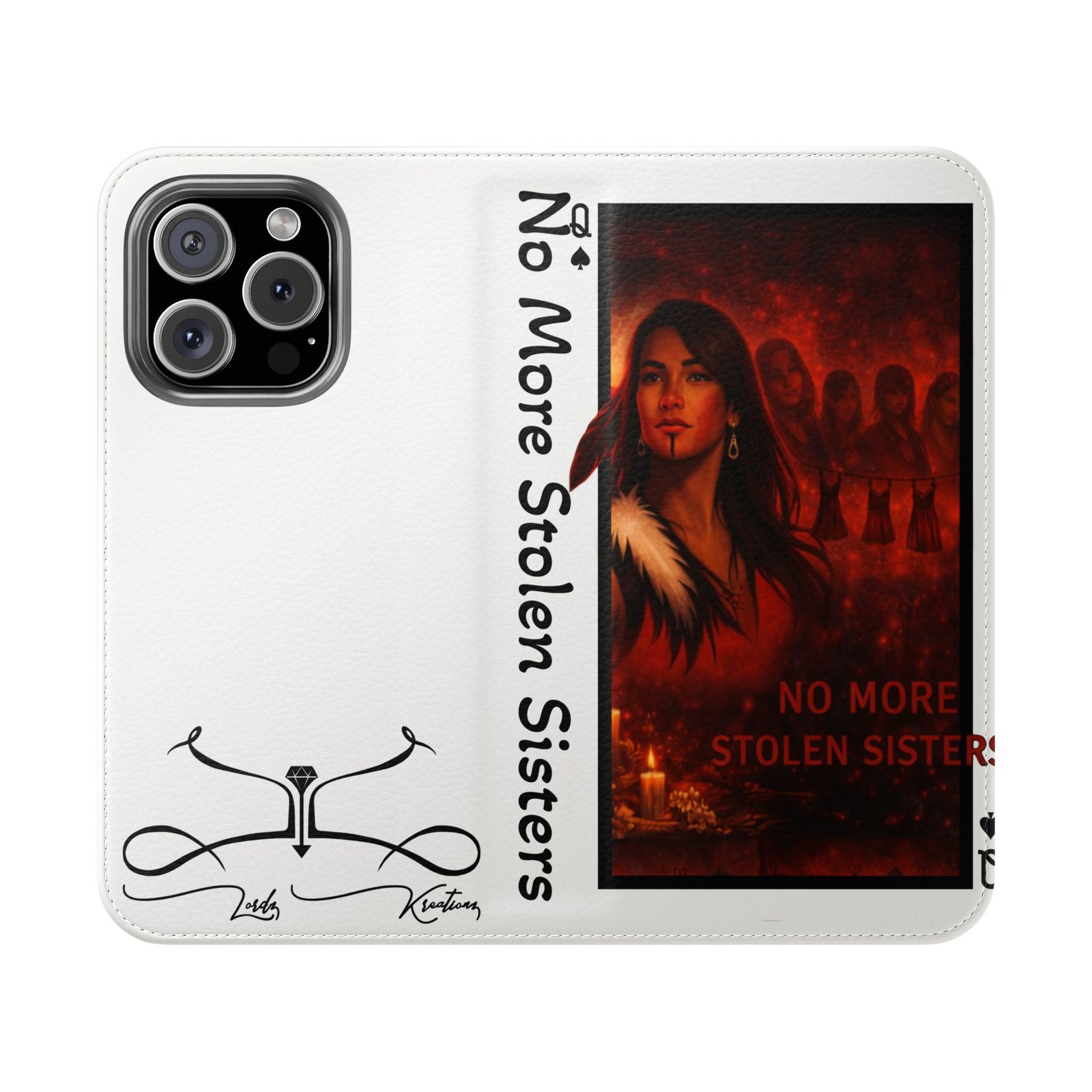 No More Stolen Sisters – Awareness Flip Wallet Phone Case | LordzKreationz - Image 29
