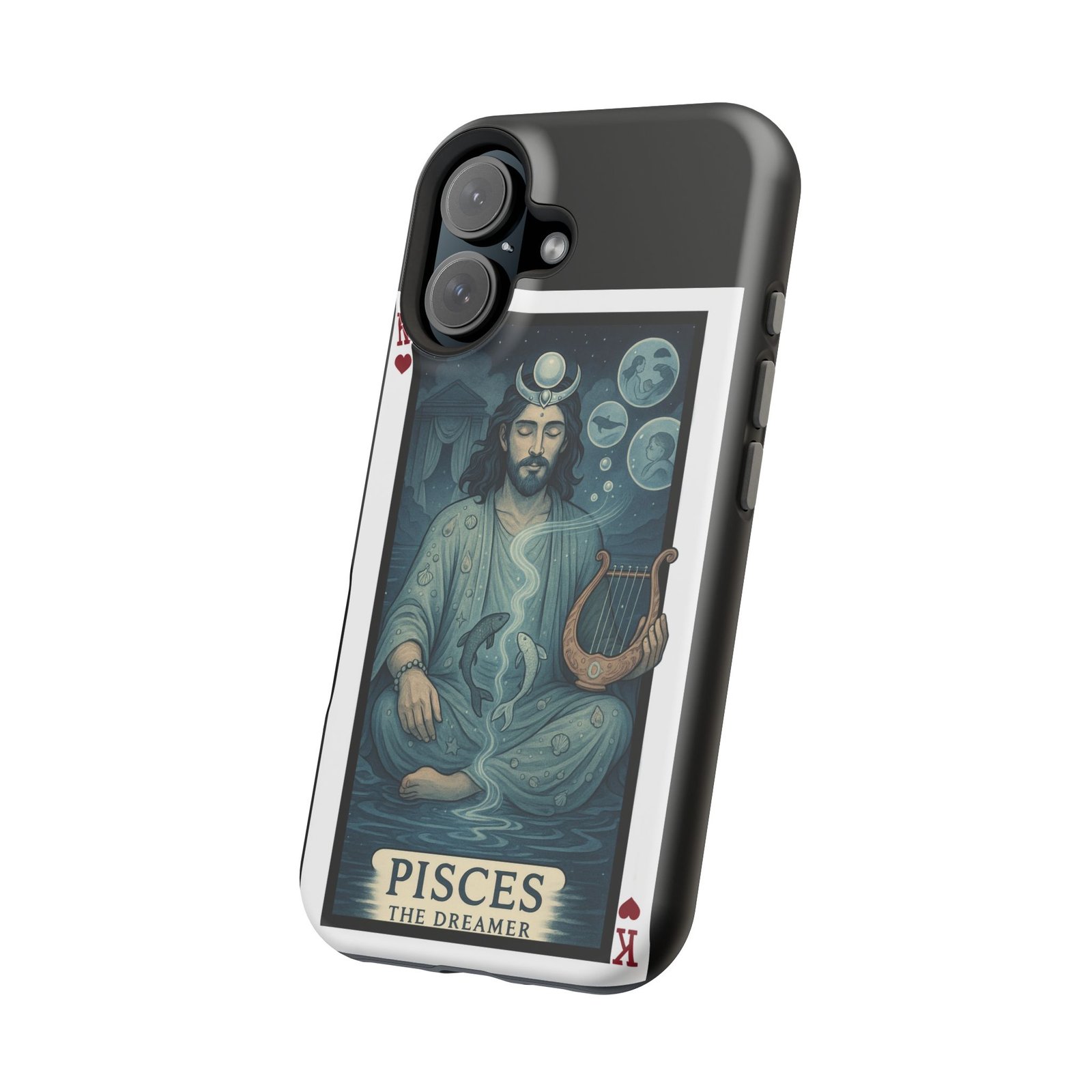 Pisces – Deck of Hearts – MagSafe® Protective Phone Case - Image 33