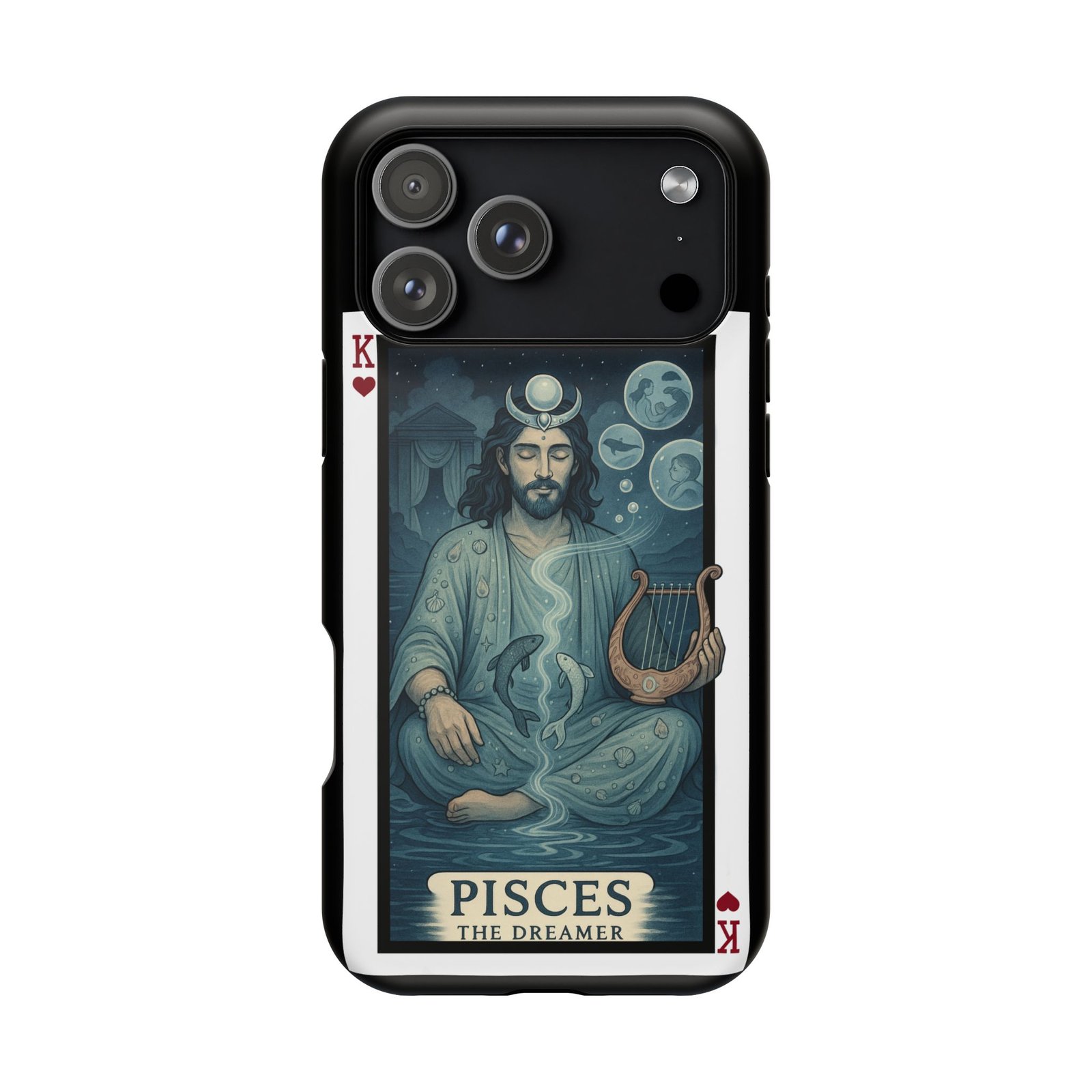 Pisces – Deck of Hearts – MagSafe® Protective Phone Case - Image 1