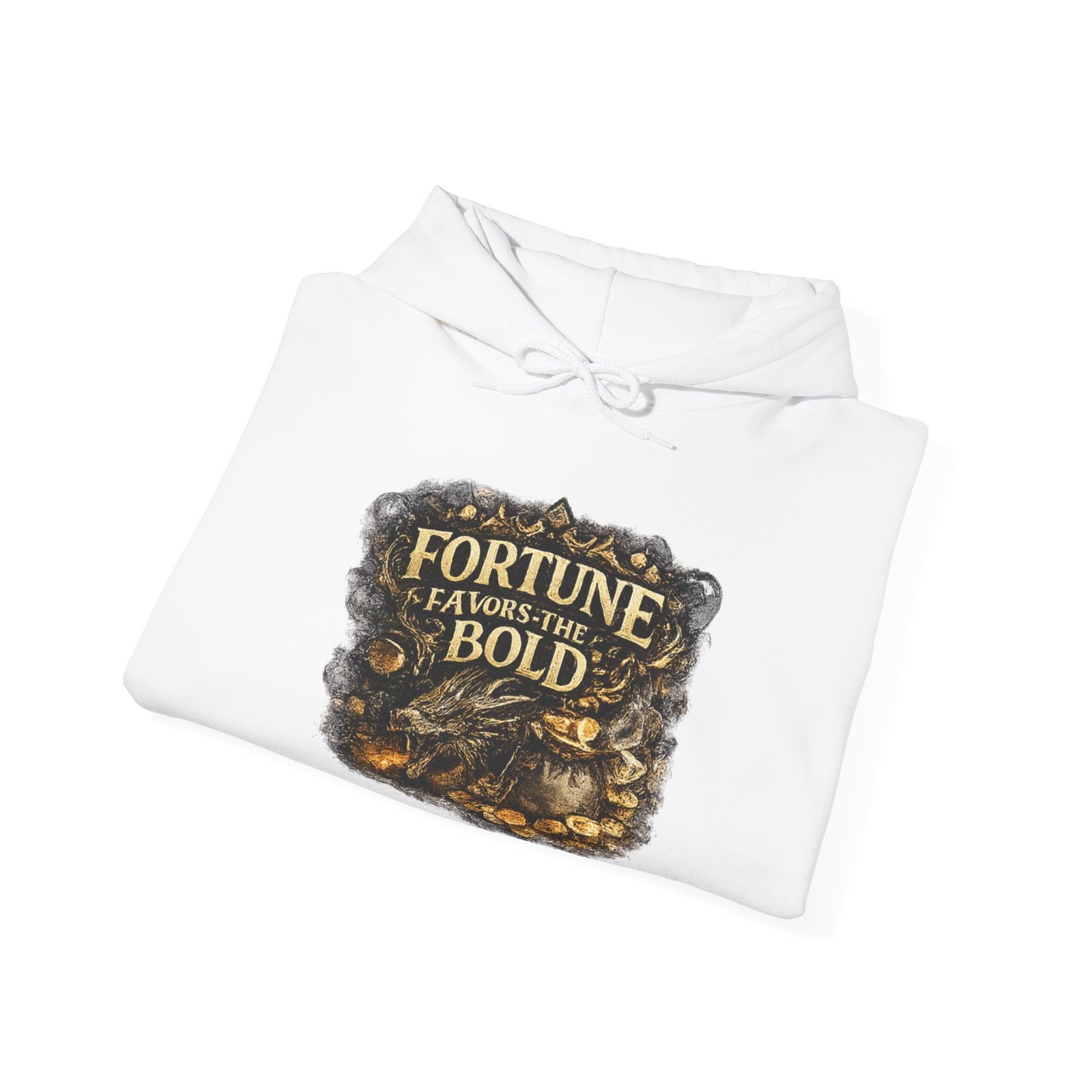 Fortune Favors the Bold Unisex Heavy Blend™ Hooded Sweatshirt - Image 4