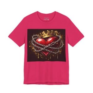 Hearts Unisex Jersey Short Sleeve Tee - Image 41
