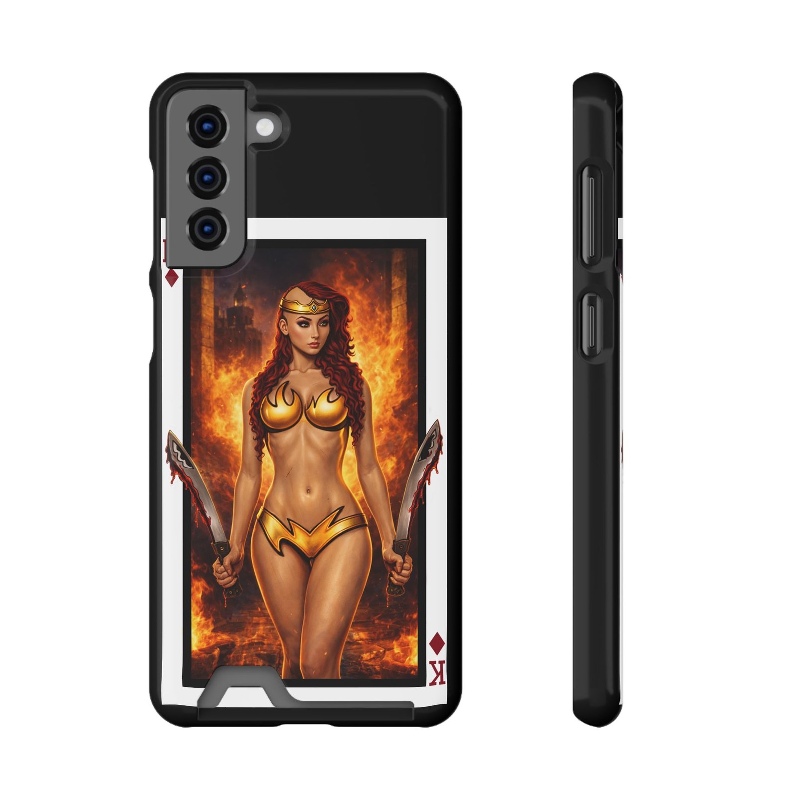 Let’s Play – Deck of Diamonds Slim Card Holder Phone Case | LordzKreationz - Image 33