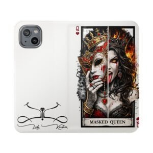 Masked Queen – Deck of Hearts Flip Wallet Phone Case | LordzKreationz - Image 65