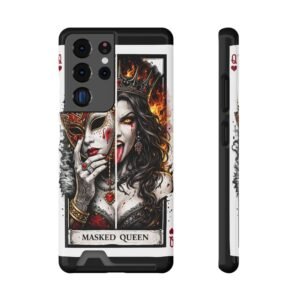 Masked Queen – Deck of Cards Slim Card Holder Phone Case | LordzKreationz - Image 89