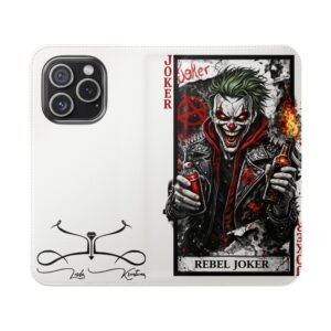 Rebel Joker – Deck of Cards Flip Wallet Phone Case | LordzKreationz - Image 45