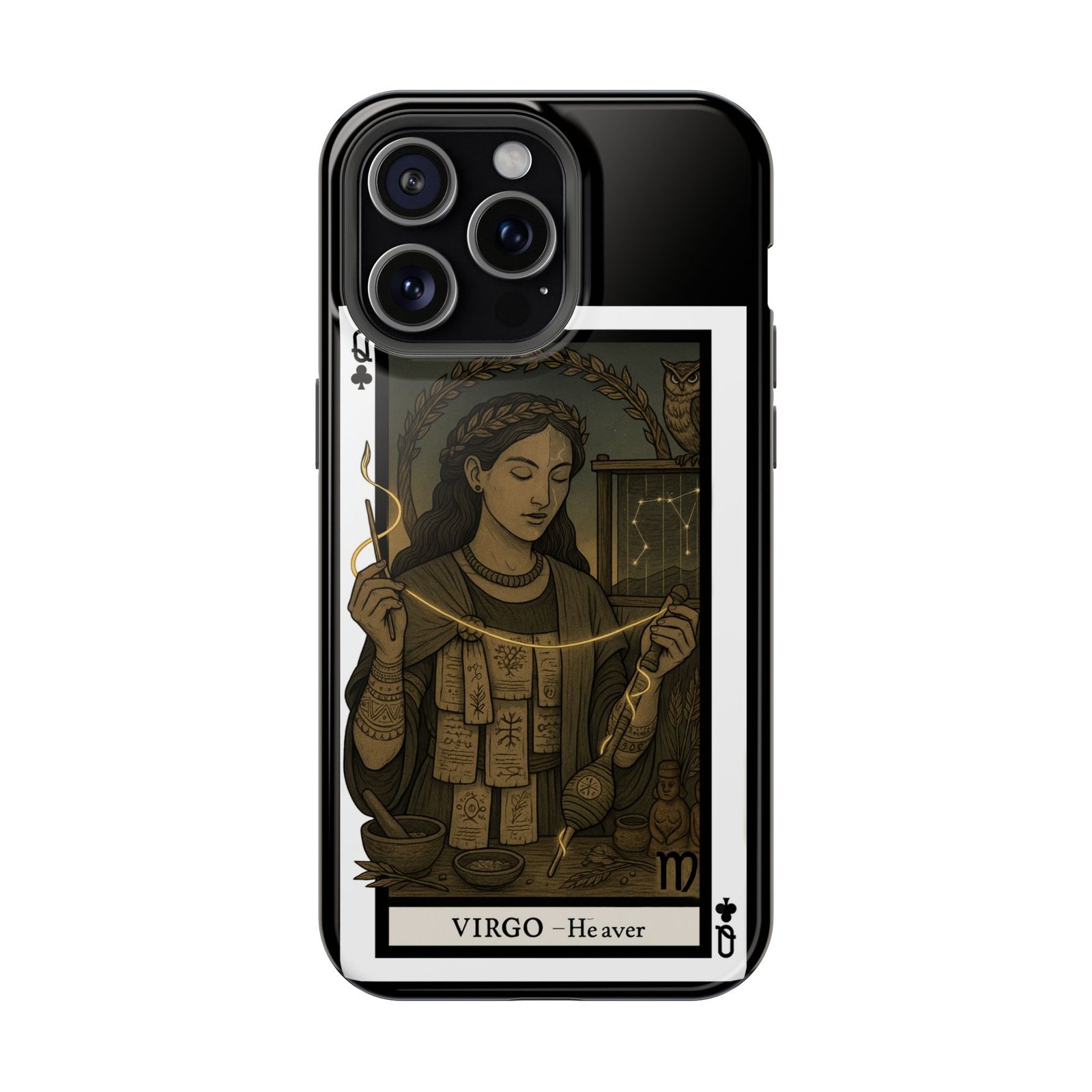 Virgo – Deck of Clubs – MagSafe® Protective Phone Case - Image 20