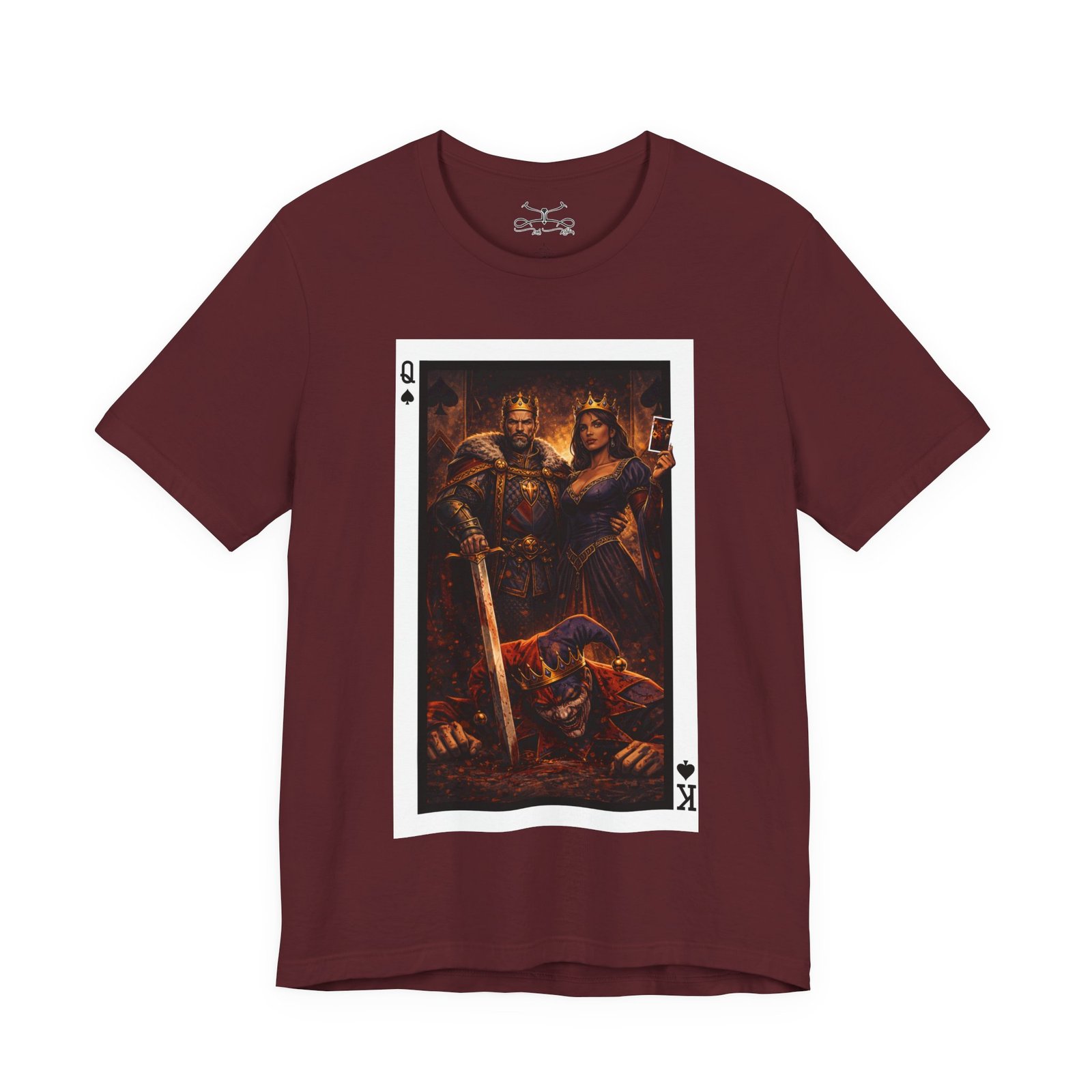 Man Down – King & Queen of Spades T-Shirt - Image 41
