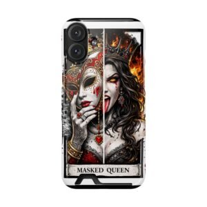 Masked Queen – Deck of Cards Slim Card Holder Phone Case | LordzKreationz - Image 155
