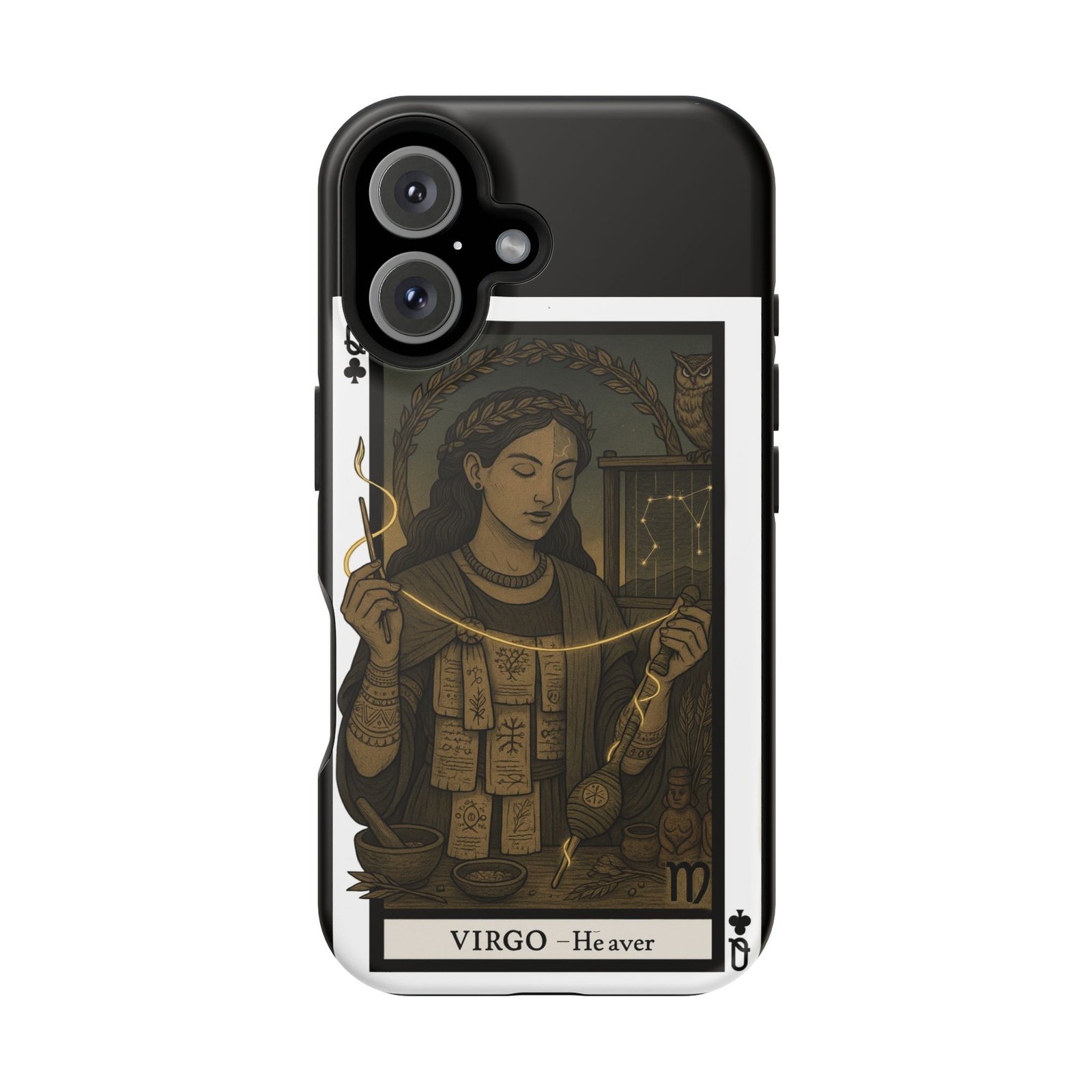 Virgo – Deck of Clubs – MagSafe® Protective Phone Case - Image 32