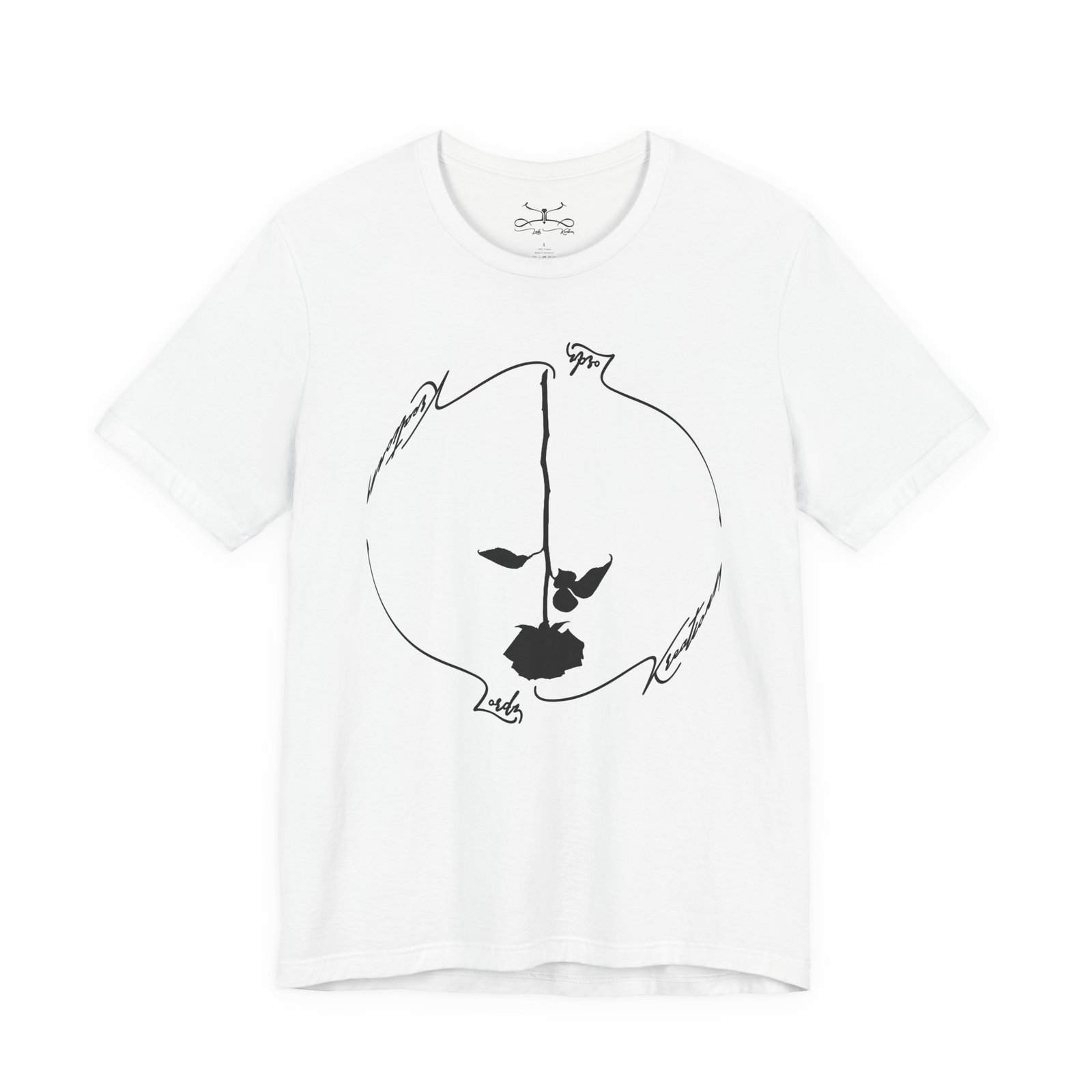 Black Rose Unisex Jersey Short Sleeve Tee - Image 5