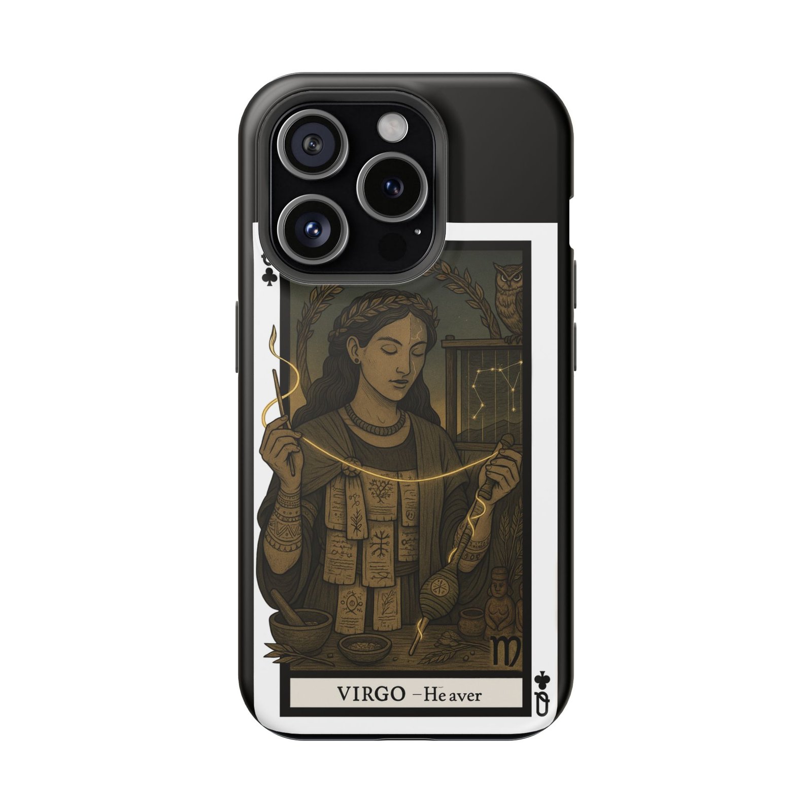 Virgo – Deck of Clubs – MagSafe® Protective Phone Case - Image 16