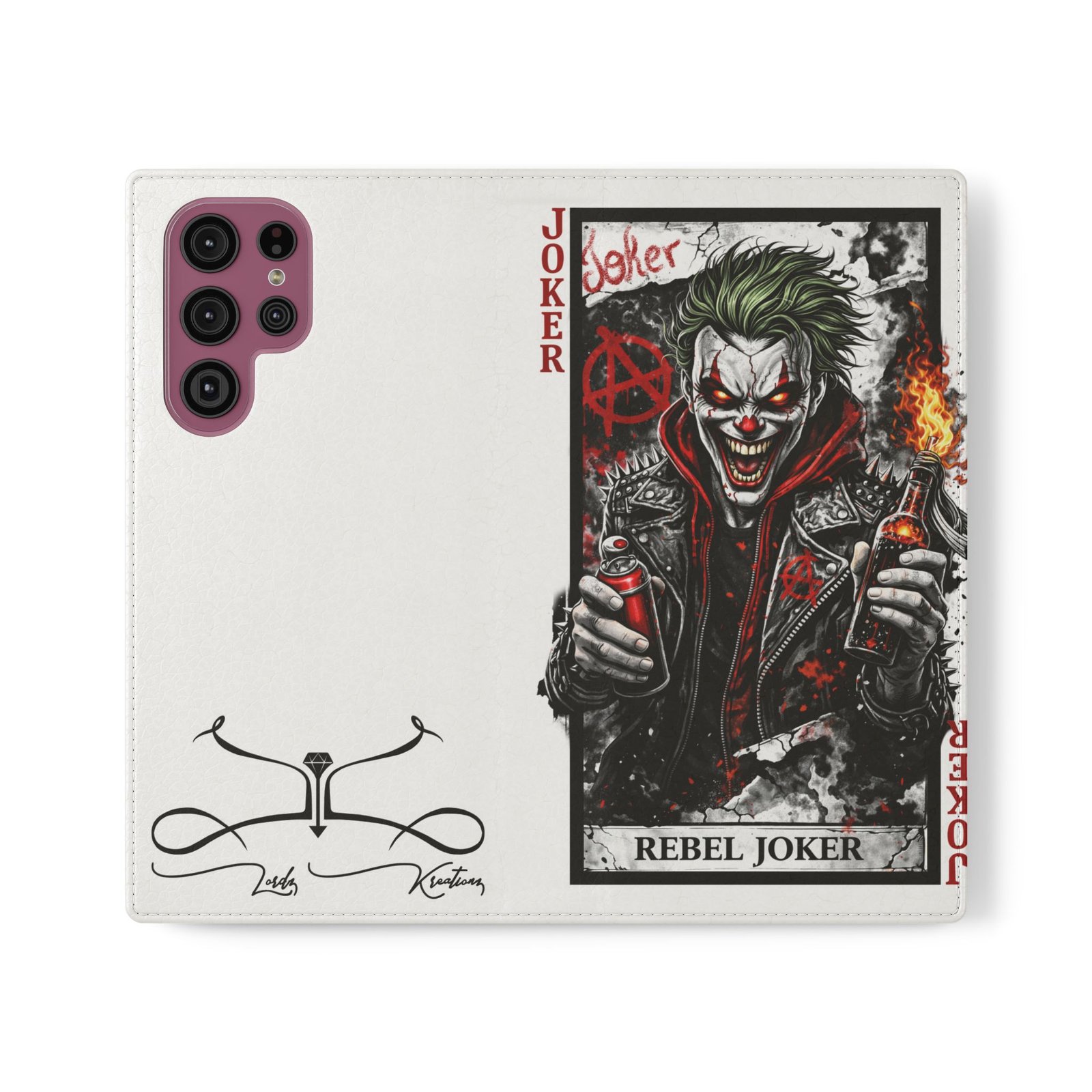 Rebel Joker – Deck of Cards Flip Wallet Phone Case | LordzKreationz - Image 13