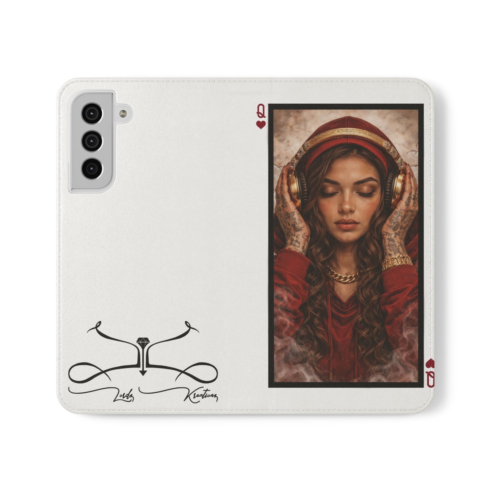 Hear No Evil – LordzKreationz Deck of Cards Flip Wallet Phone Case - Image 5