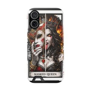 Masked Queen – Deck of Cards Slim Card Holder Phone Case | LordzKreationz - Image 101
