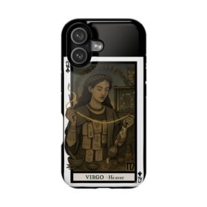 Virgo – Deck of Clubs – MagSafe® Protective Phone Case - Image 1