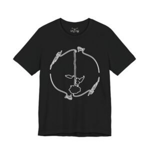 Black Rose Unisex Jersey Short Sleeve Tee - Image 2