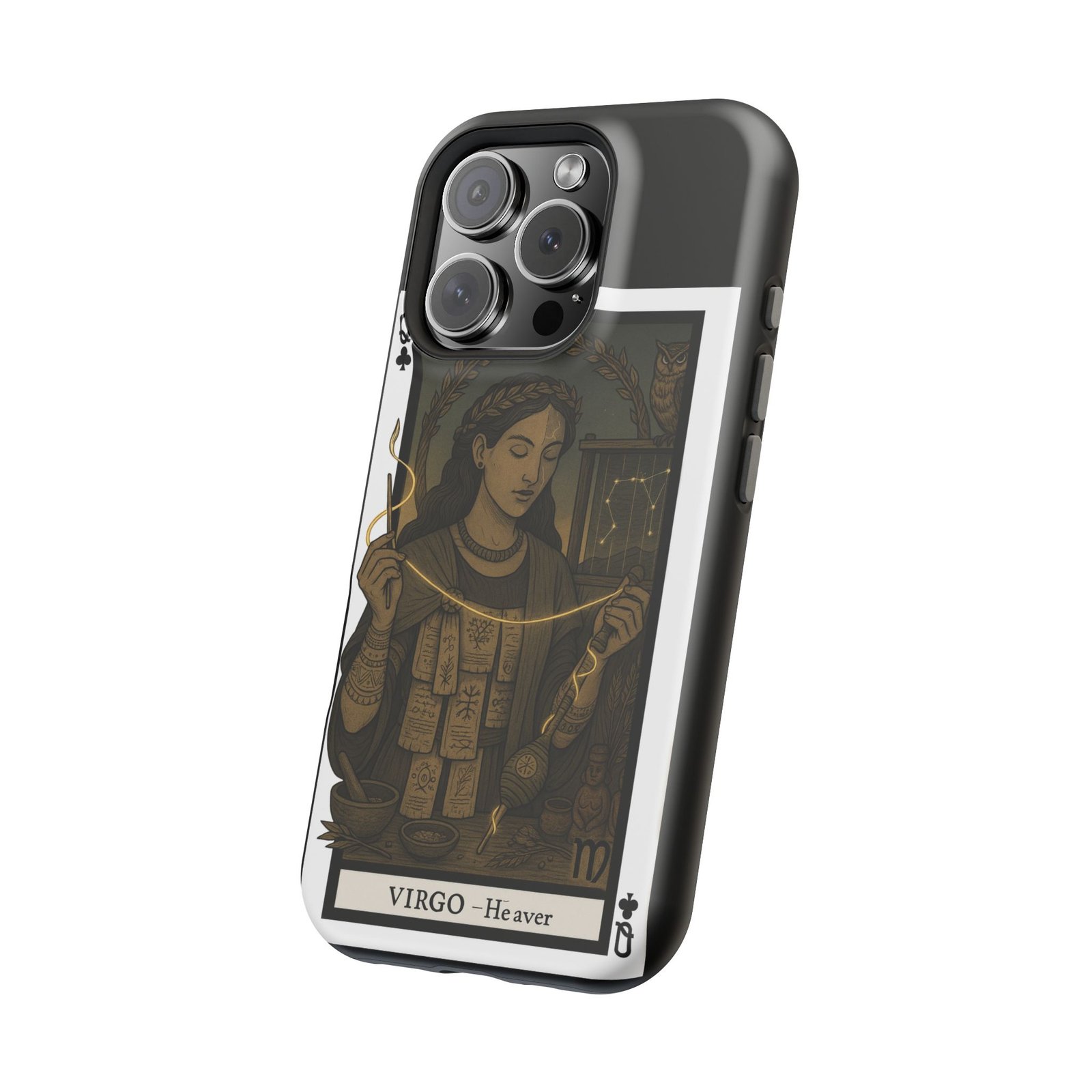 Virgo – Deck of Clubs – MagSafe® Protective Phone Case - Image 49