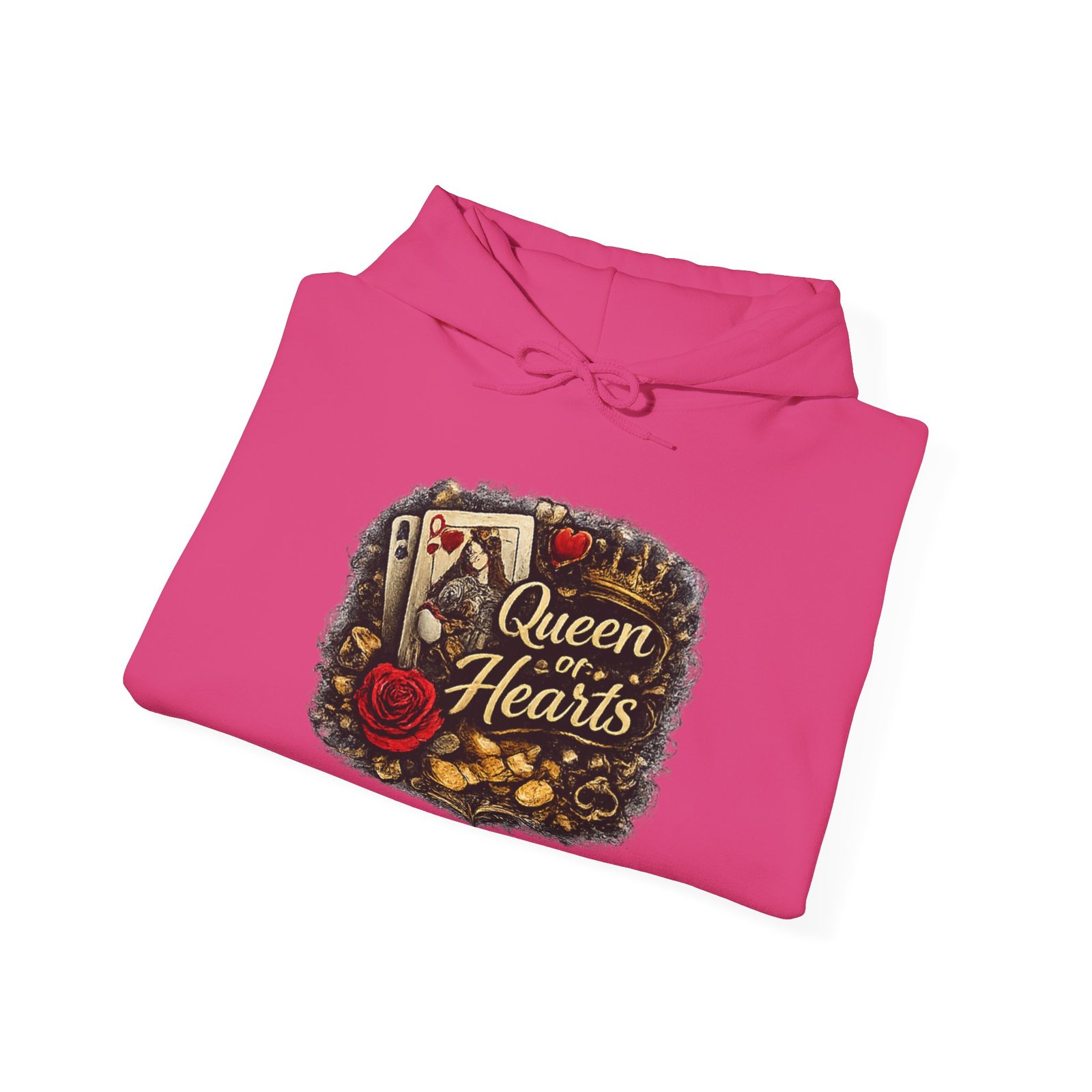 Queen of Hearts Unisex Heavy Blend™ Hooded Sweatshirt - Image 40