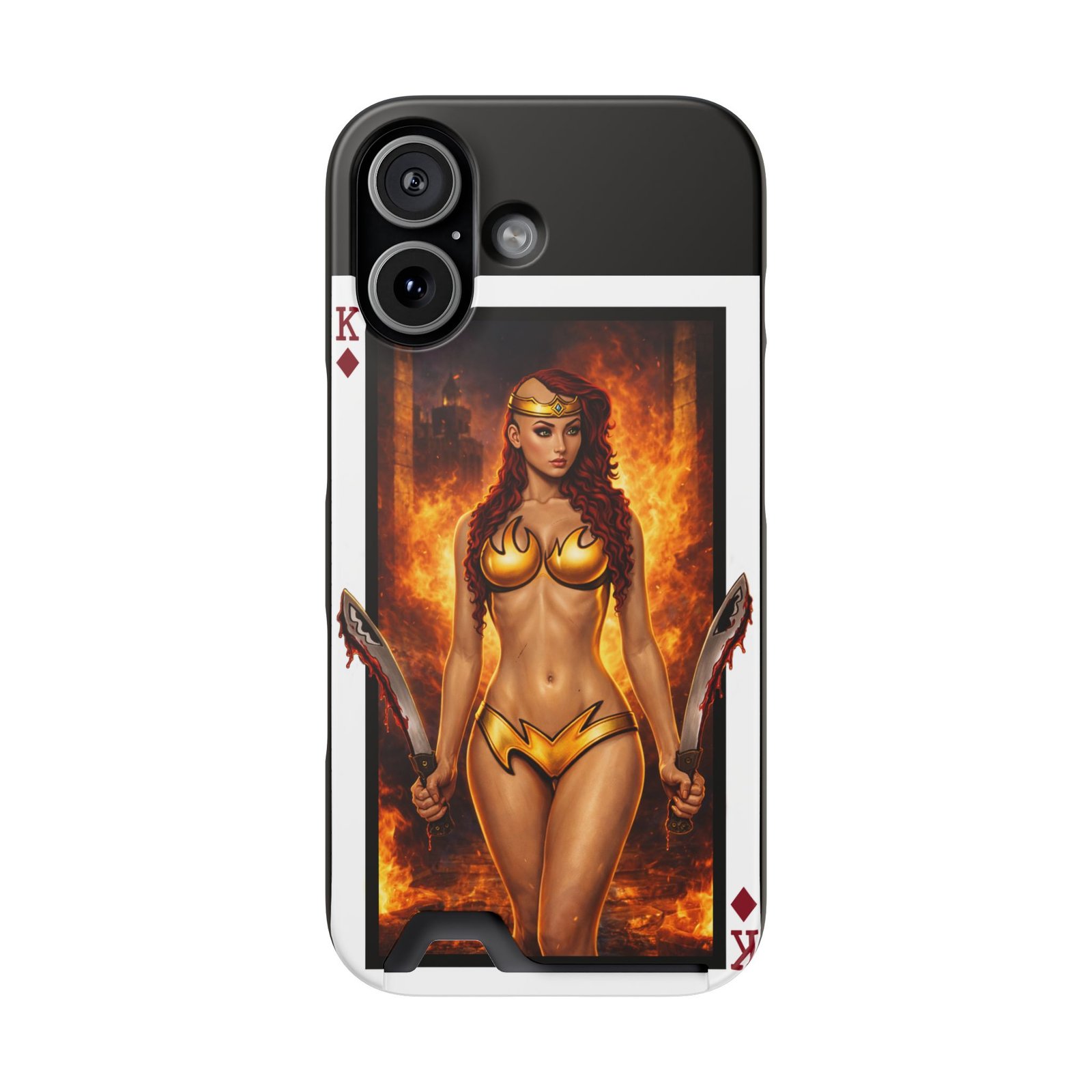 Let’s Play – Deck of Diamonds Slim Card Holder Phone Case | LordzKreationz - Image 97