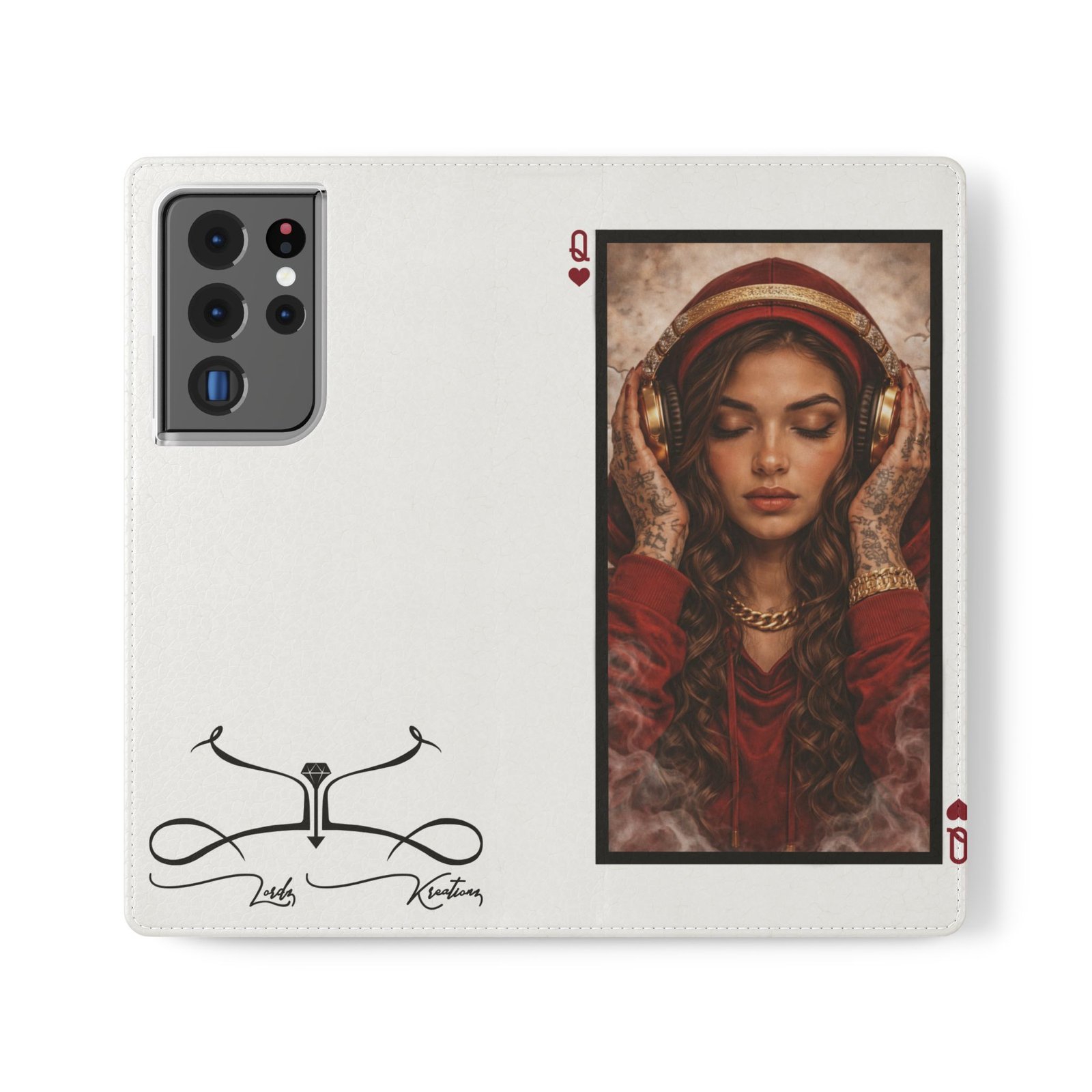 Hear No Evil – LordzKreationz Deck of Cards Flip Wallet Phone Case - Image 21