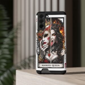 Masked Queen – Deck of Cards Slim Card Holder Phone Case | LordzKreationz - Image 84