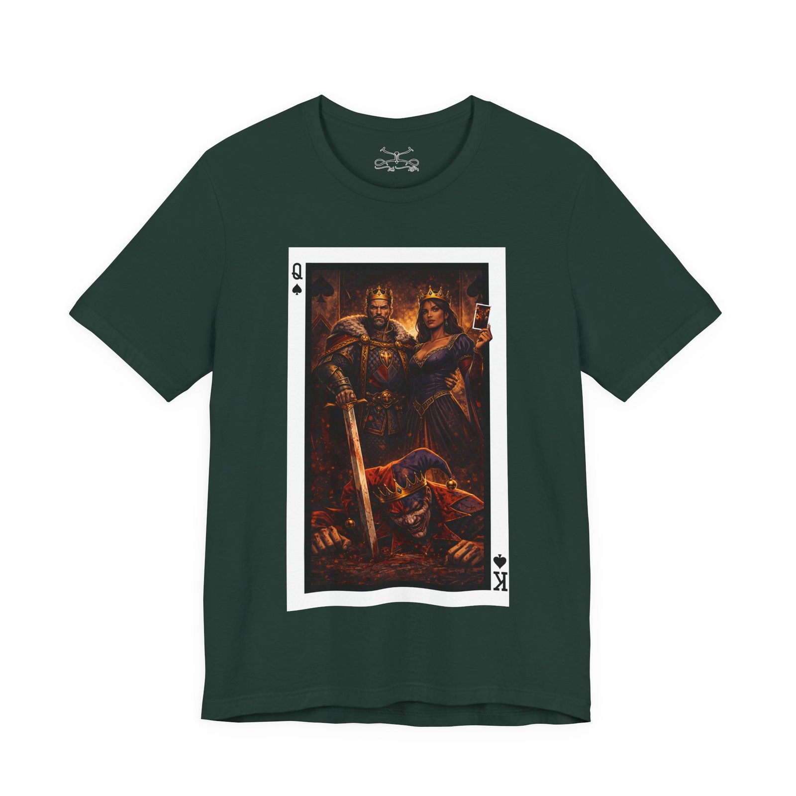 Man Down – King & Queen of Spades T-Shirt - Image 21