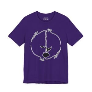 Black Rose Unisex Jersey Short Sleeve Tee - Image 37