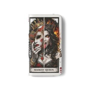 Masked Queen – Deck of Hearts Flip Wallet Phone Case | LordzKreationz - Image 7