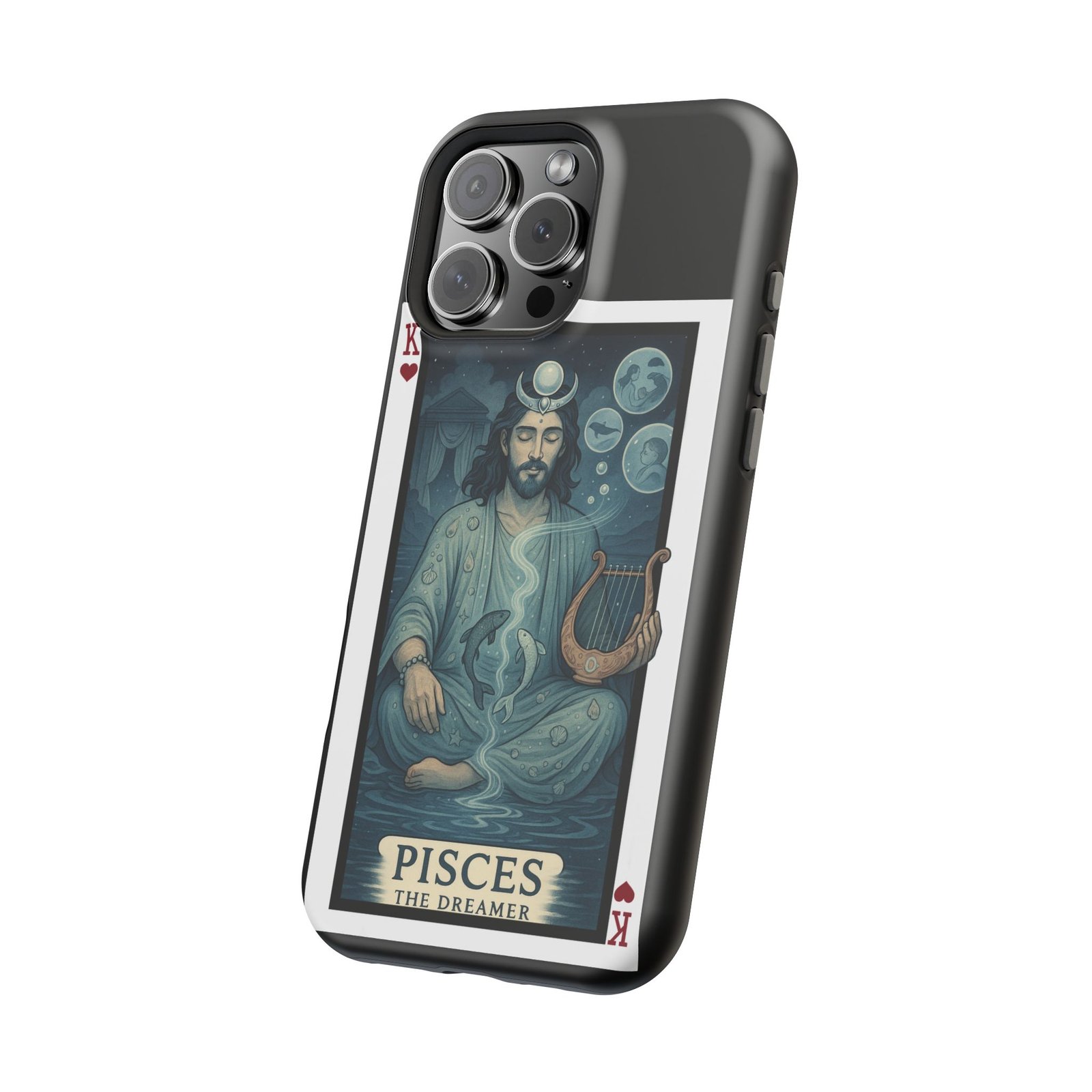 Pisces – Deck of Hearts – MagSafe® Protective Phone Case - Image 57