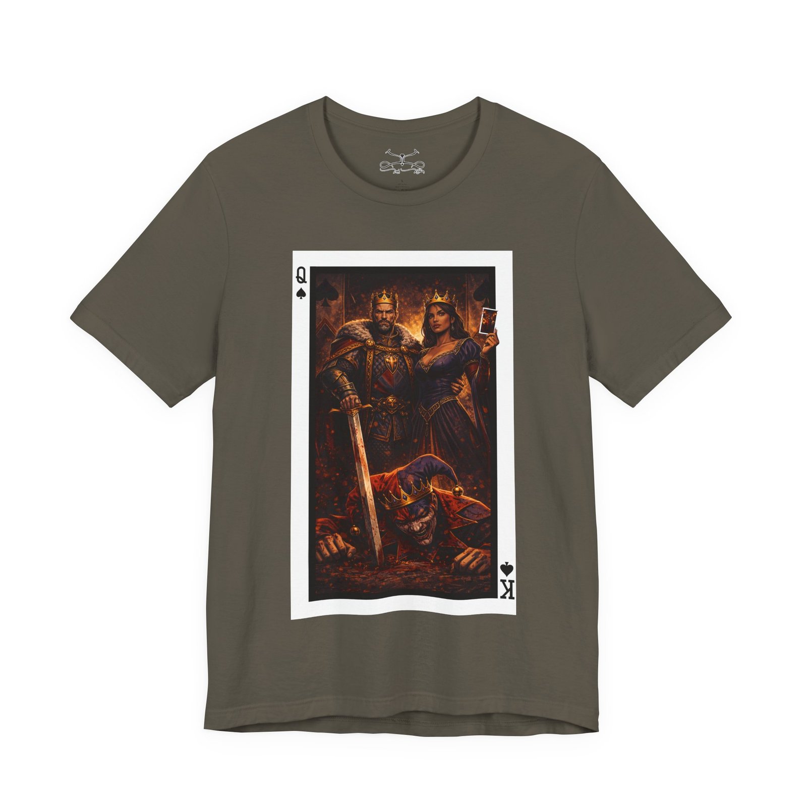 Man Down – King & Queen of Spades T-Shirt - Image 17