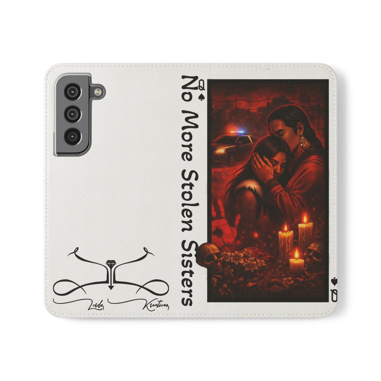 No More Stolen Sisters – Awareness Flip Wallet Phone Case | LordzKreationz - Image 1