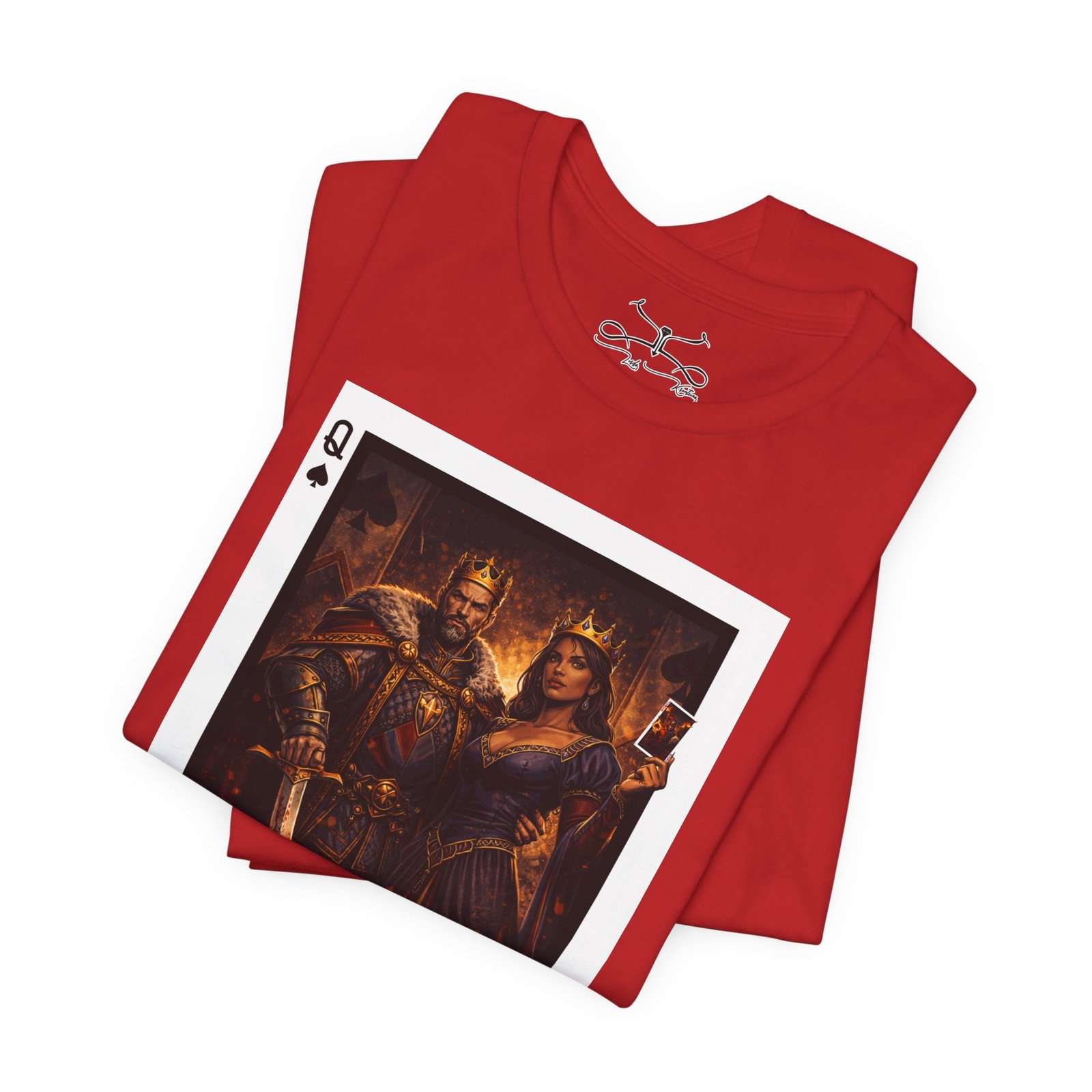 Man Down – King & Queen of Spades T-Shirt - Image 47