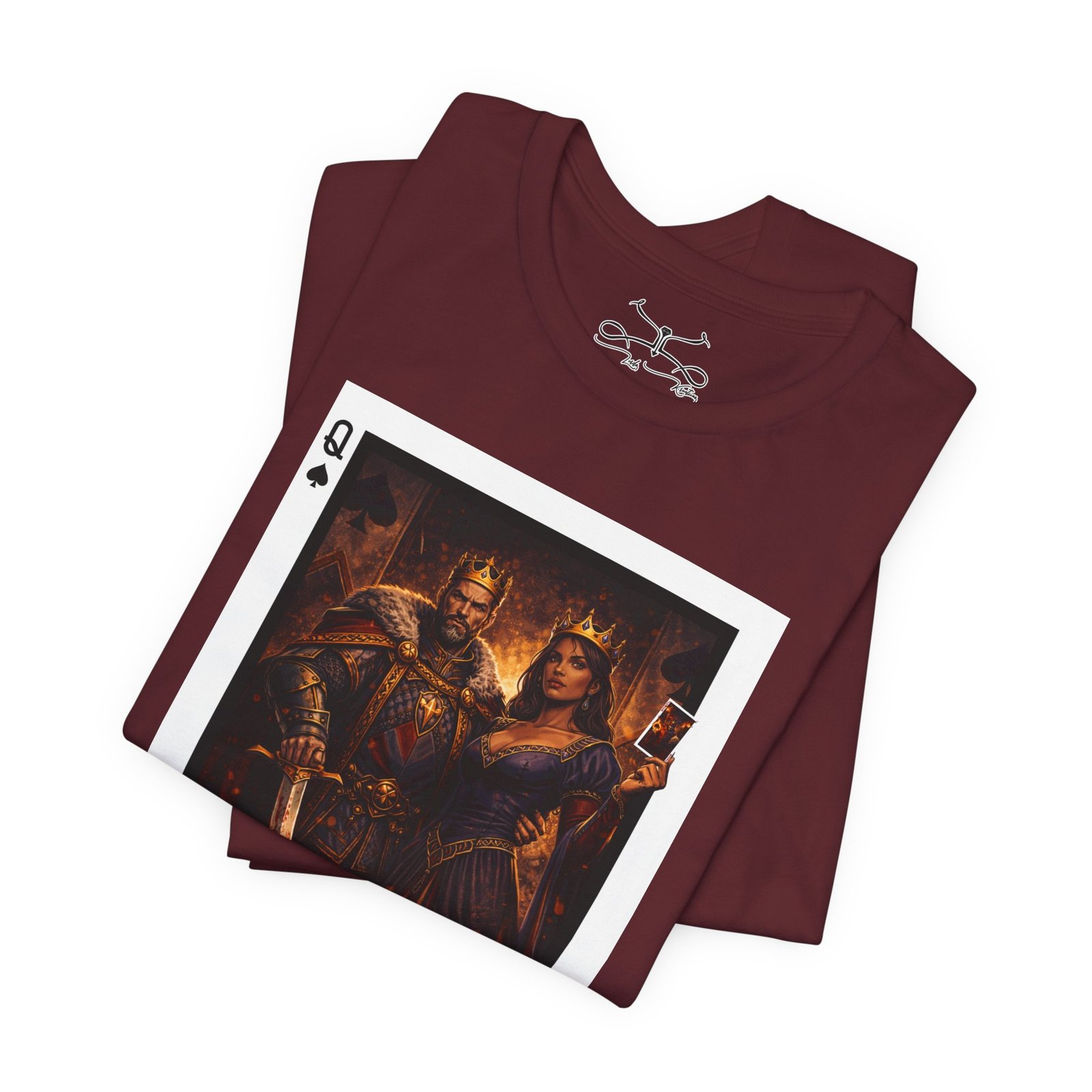 Man Down – King & Queen of Spades T-Shirt - Image 43