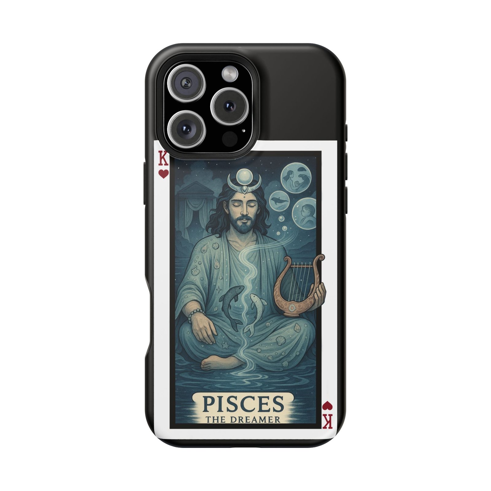 Pisces – Deck of Hearts – MagSafe® Protective Phone Case - Image 56
