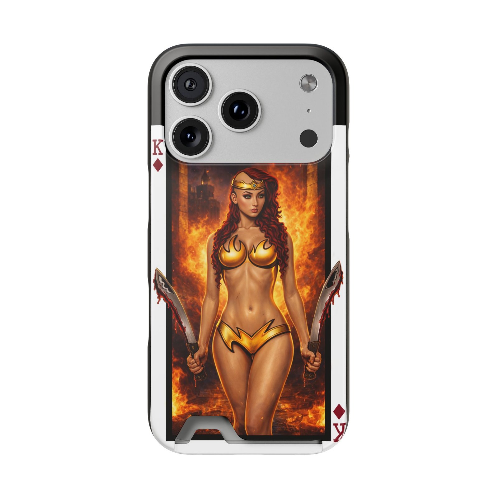 Let’s Play – Deck of Diamonds Slim Card Holder Phone Case | LordzKreationz - Image 99