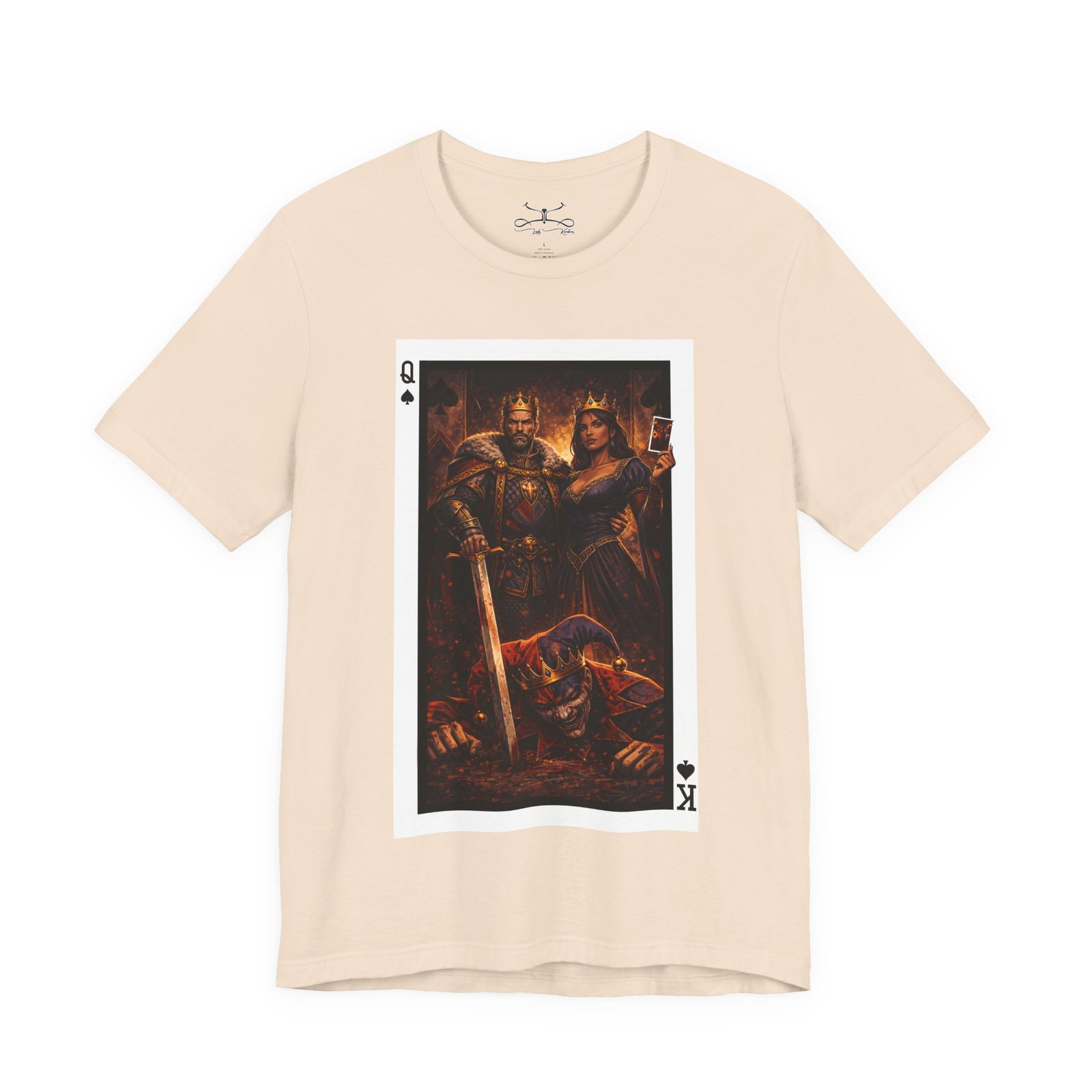 Man Down – King & Queen of Spades T-Shirt - Image 9