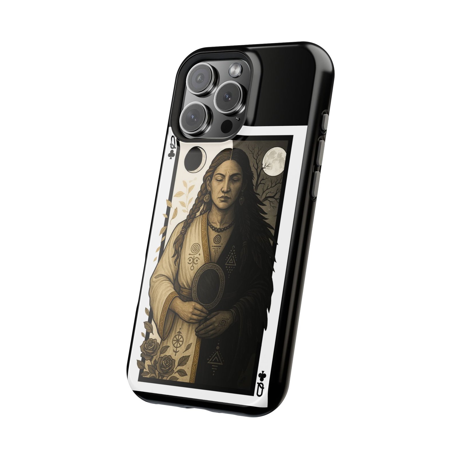 Libra – Deck of Clubs – MagSafe® Protective Phone Case - Image 53