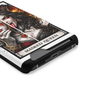 Masked Queen – Deck of Cards Slim Card Holder Phone Case | LordzKreationz - Image 62