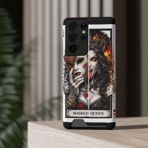 Masked Queen – Deck of Cards Slim Card Holder Phone Case | LordzKreationz - Image 96