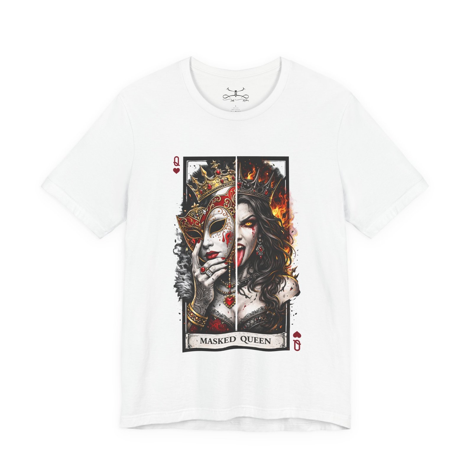 The Masked Queen Cotton Crew Tee - Image 5