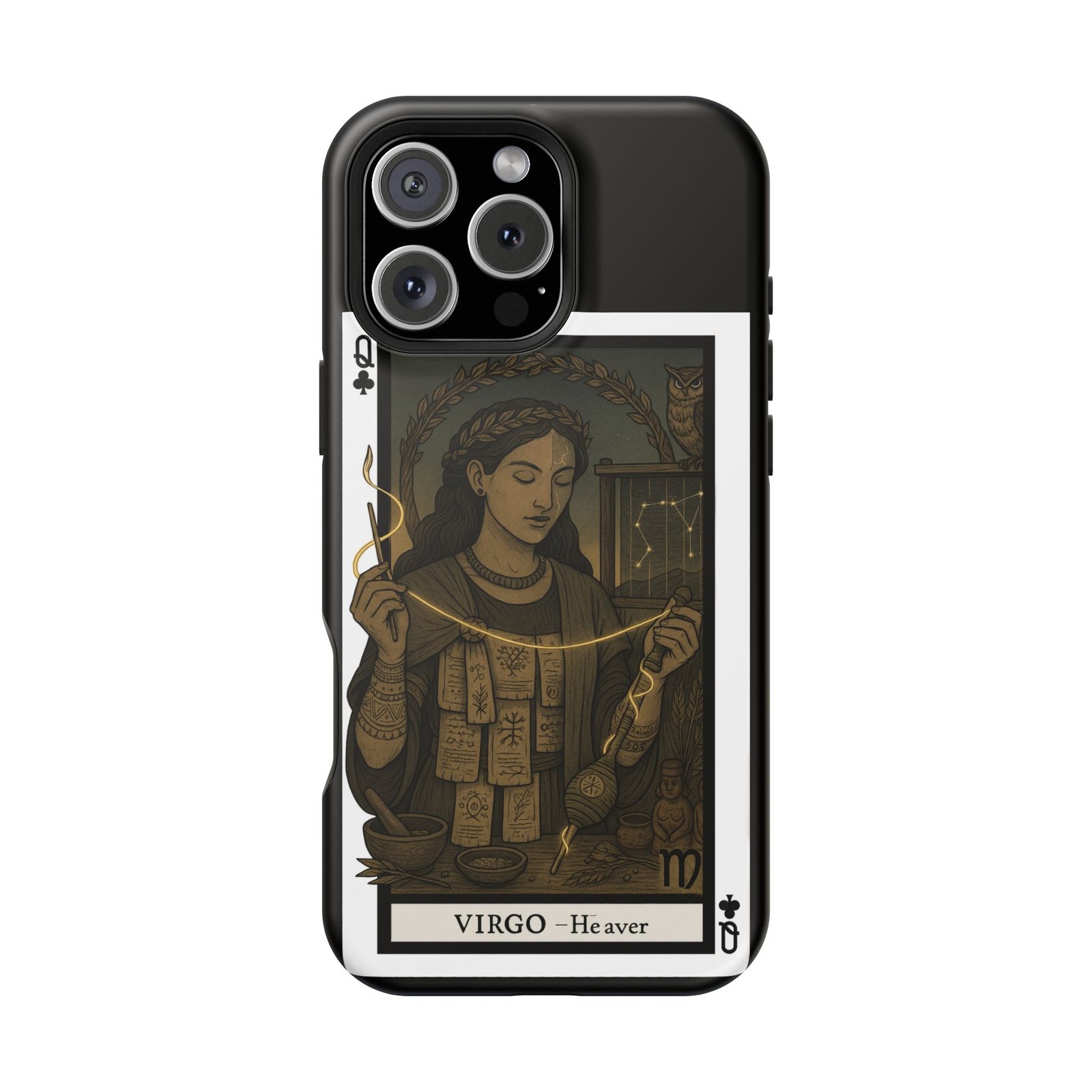 Virgo – Deck of Clubs – MagSafe® Protective Phone Case - Image 56