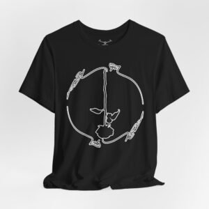 Black Rose Unisex Jersey Short Sleeve Tee - Image 1