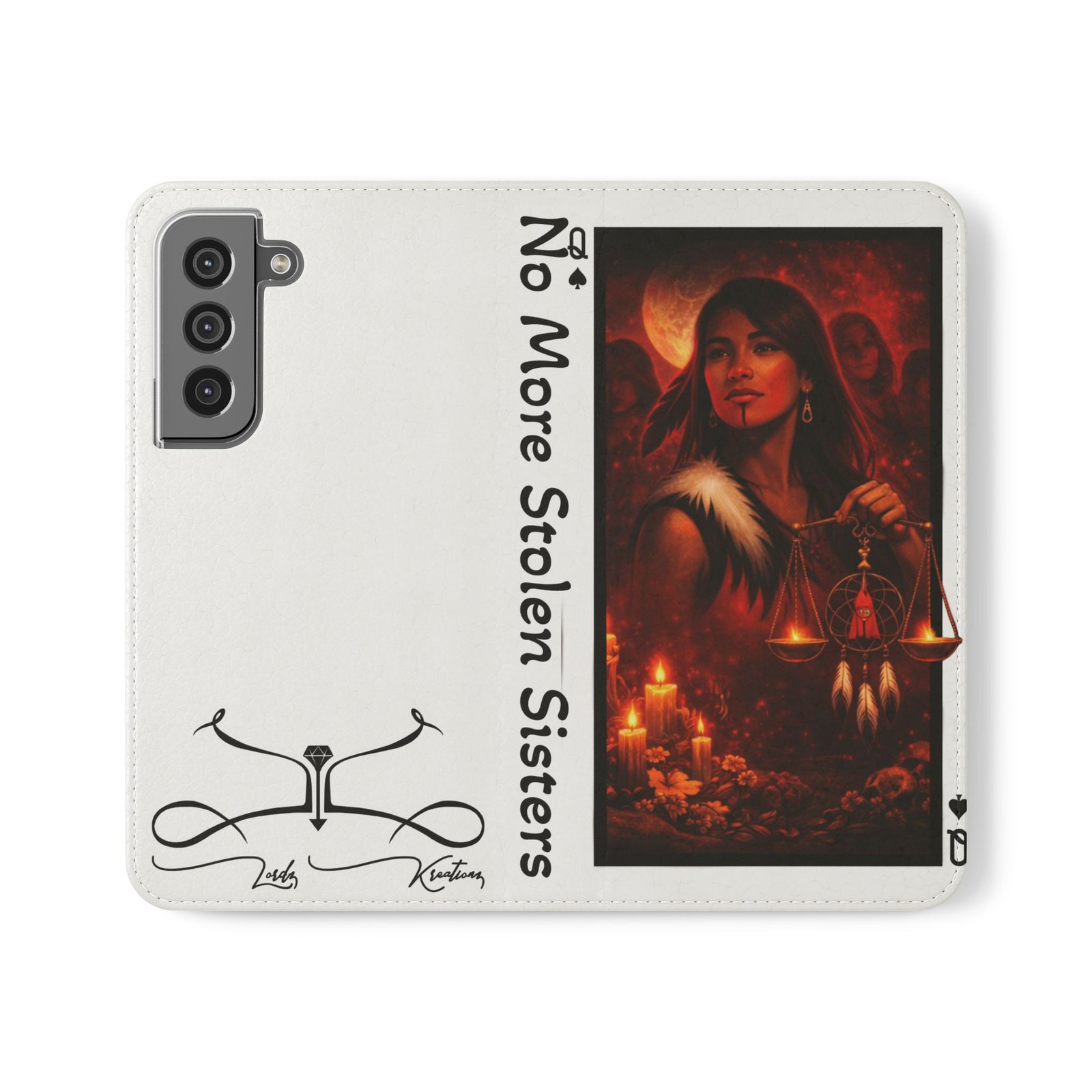 No More Stolen Sisters – Awareness Flip Wallet Phone Case | LordzKreationz - Image 1