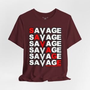 Savage Age Unisex Short Sleeve Tee - Image 48