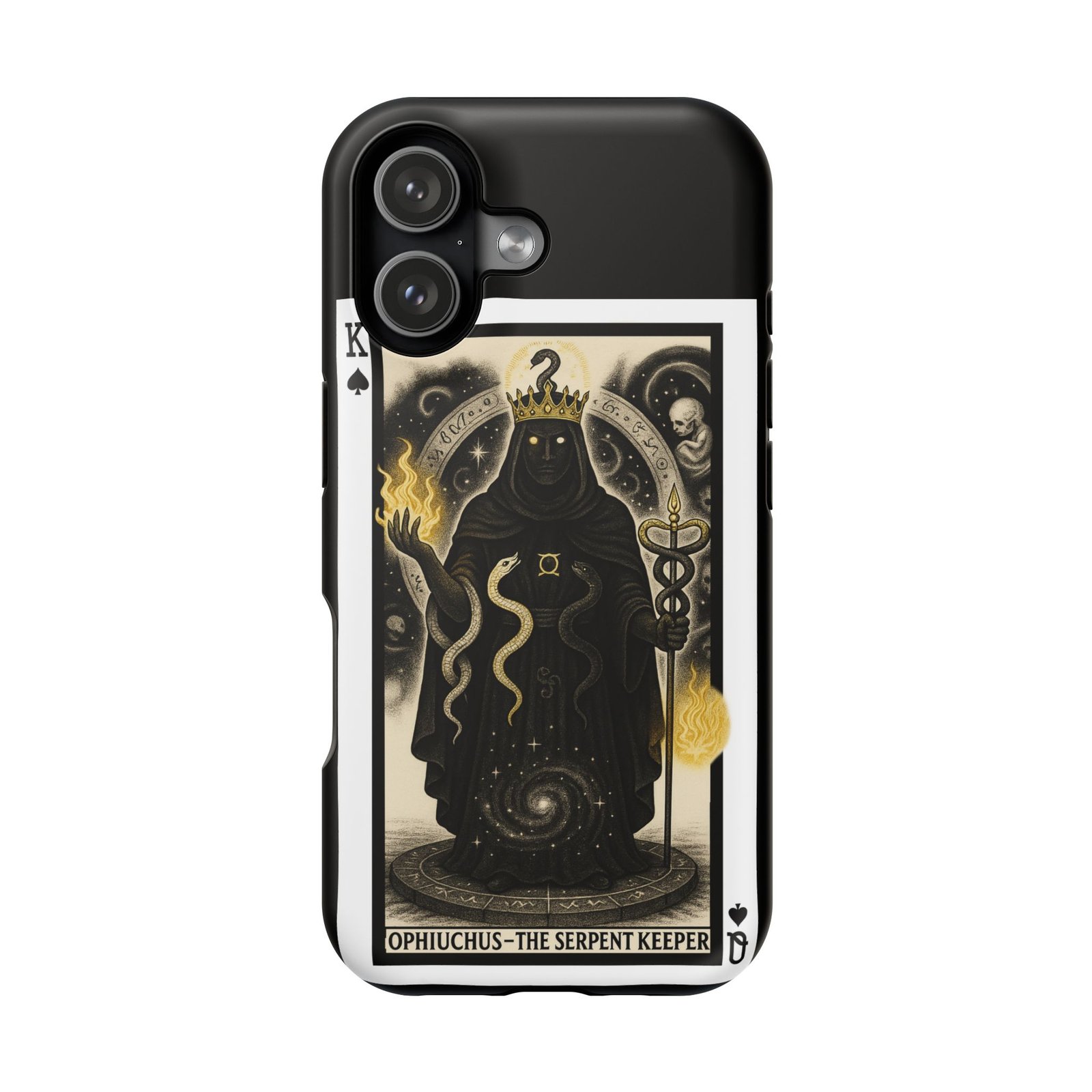 Ophiuchus – Deck of Spades – MagSafe® Protective Phone Case - Image 3