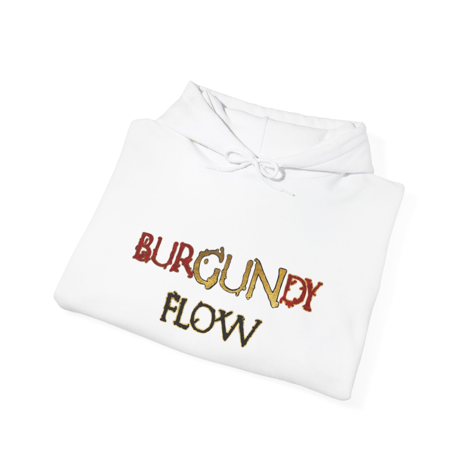 BurGUNdy Flow Unisex Heavy Blend™ Hooded Sweatshirt - Image 4
