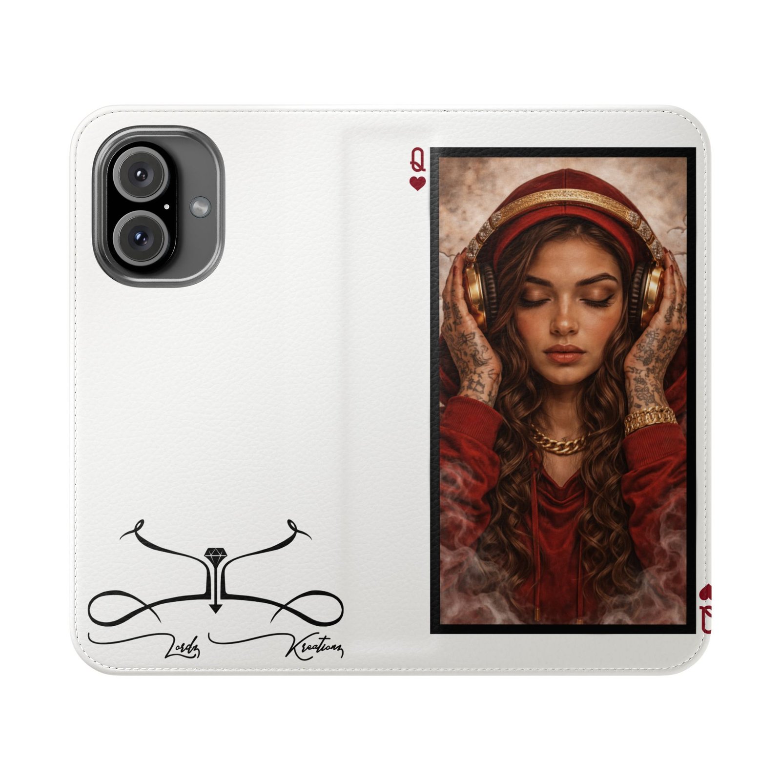 Hear No Evil – LordzKreationz Deck of Cards Flip Wallet Phone Case - Image 25
