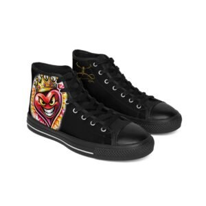 Crowned Chaos (Heart) Women's High-top Sneakers - Image 2