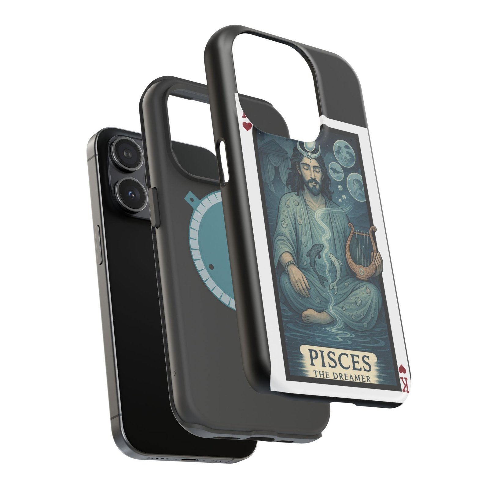 Pisces – Deck of Hearts – MagSafe® Protective Phone Case - Image 19